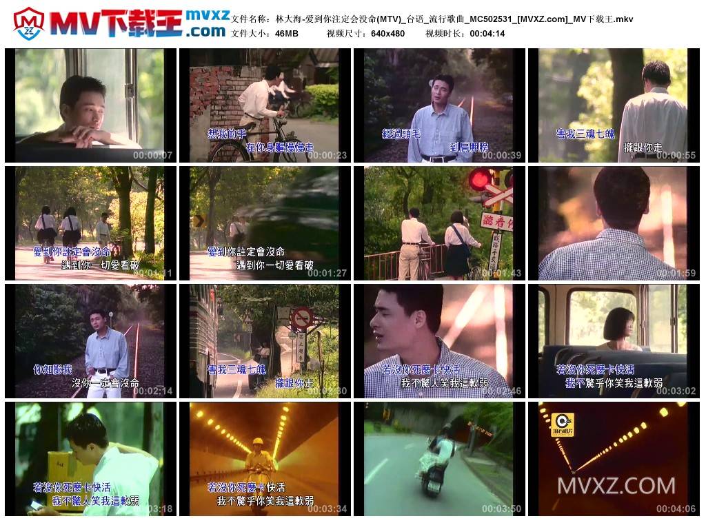 林大海-爱到你注定会没命(MTV)_台语_流行歌曲_MC502531